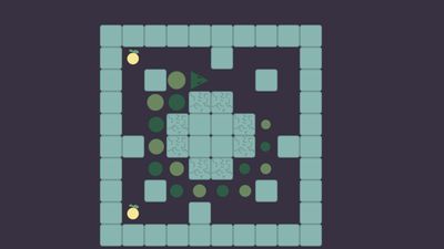 Game screenshot featuring cracked tiles